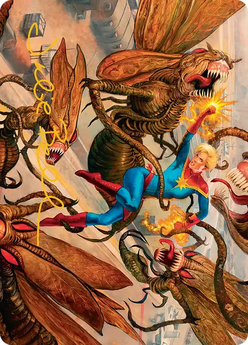 Captain Marvel, Apex Avenger Art Card [Marvel Super Heroes Art Series]