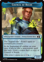 Council of Reeds (024) // Merfolk (024) Double-Sided Token (Surge Foil) [Marvel Super Heroes Commander Tokens]