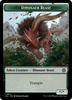 Dinosaur Beast // Dinosaur Double-Sided Token [The Lost Caverns of Ixalan Commander Tokens]