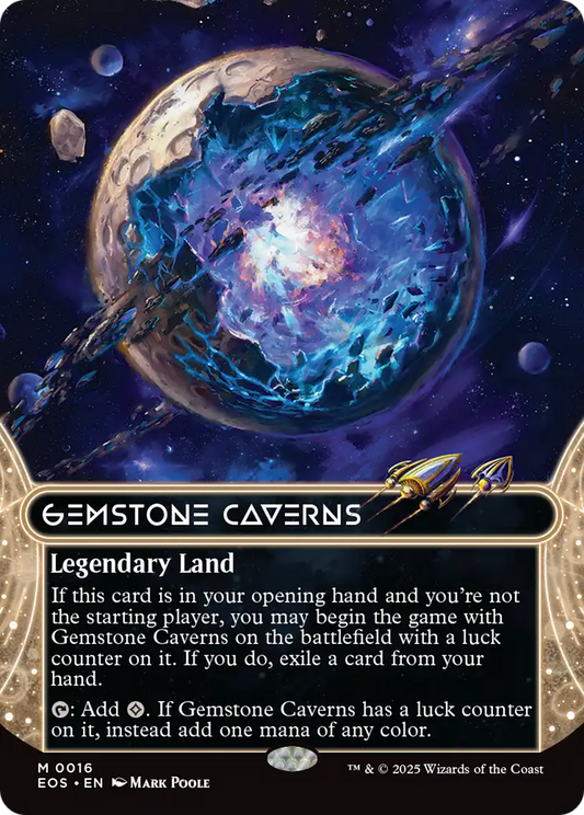 Gemstone Caverns (0016) (Borderless) [Edge of Eternities: Stellar Sights] (Copia)