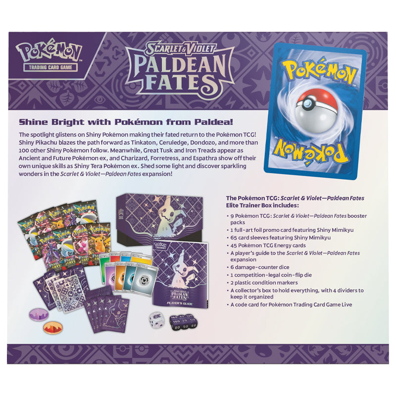 Pokémon Elite Trainer Box – Paldean Fates – Español
