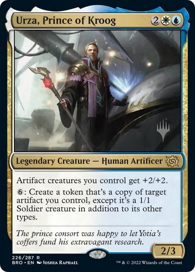 Urza, Prince of Kroog (Promo Pack) [The Brothers' War Promos] 