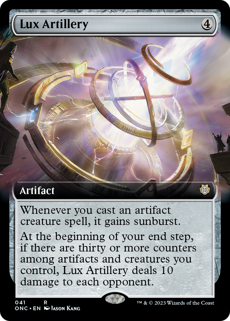 Lux Artillery (Extended Art) [Phyrexia: All Will Be One Commander] 