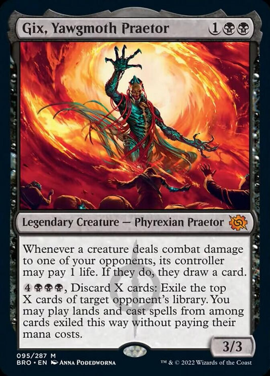 Gix, Yawgmoth Praetor (Promo Pack) [The Brothers' War Promos] - Español