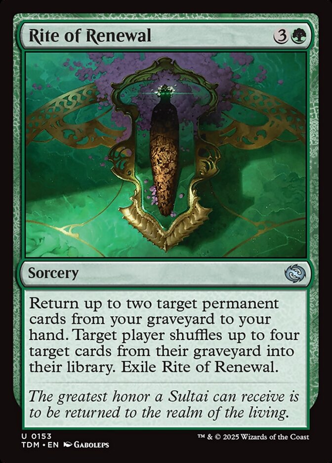 Rite of Renewal [Tarkir: Dragonstorm]