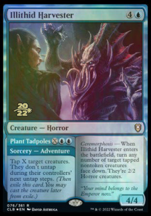Illithid Harvester // Plant Tadpoles [Commander Legends: Battle for Baldur's Gate Prerelease Promos] 