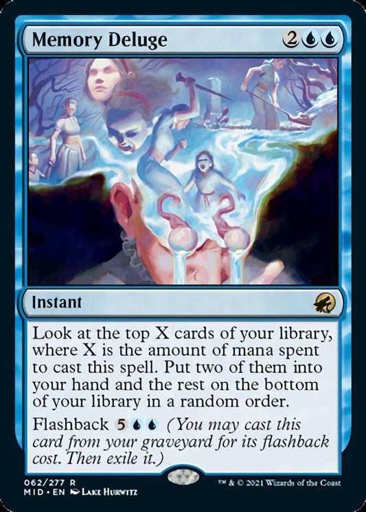 Memory Deluge [Innistrad: Midnight Hunt] - Español