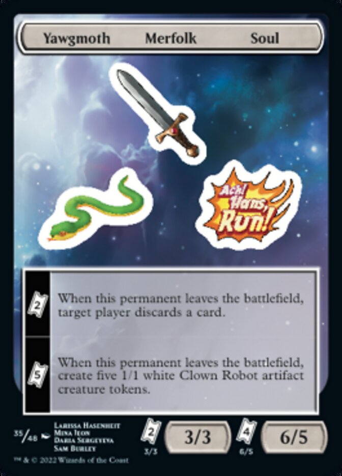 Yawgmoth Merfolk Soul [Unfinity Stickers] 