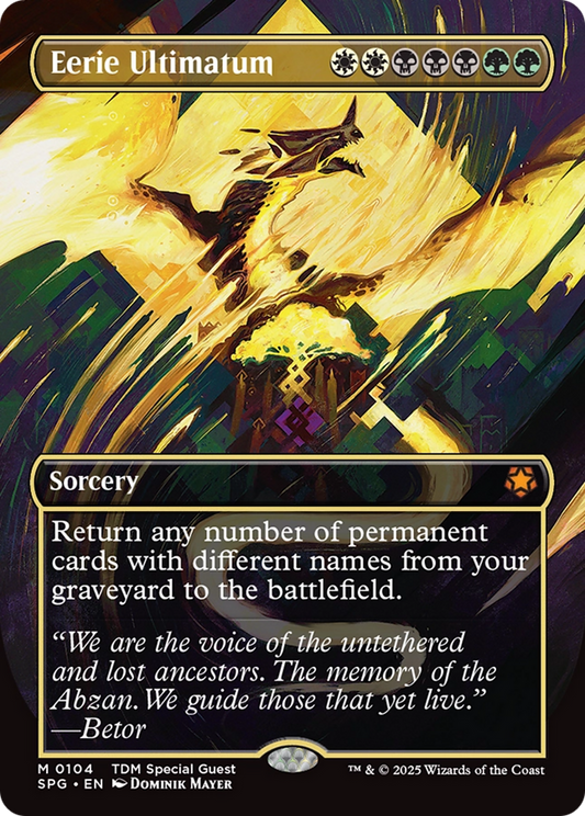 Eerie Ultimatum (Borderless) [Tarkir: Dragonstorm Special Guests] - Español