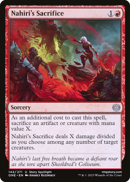 Nahiri's Sacrifice [Phyrexia: All Will Be One] 