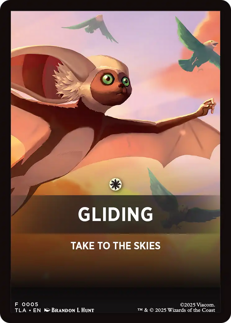 Gliding Theme Card [Avatar: The Last Airbender Tokens]