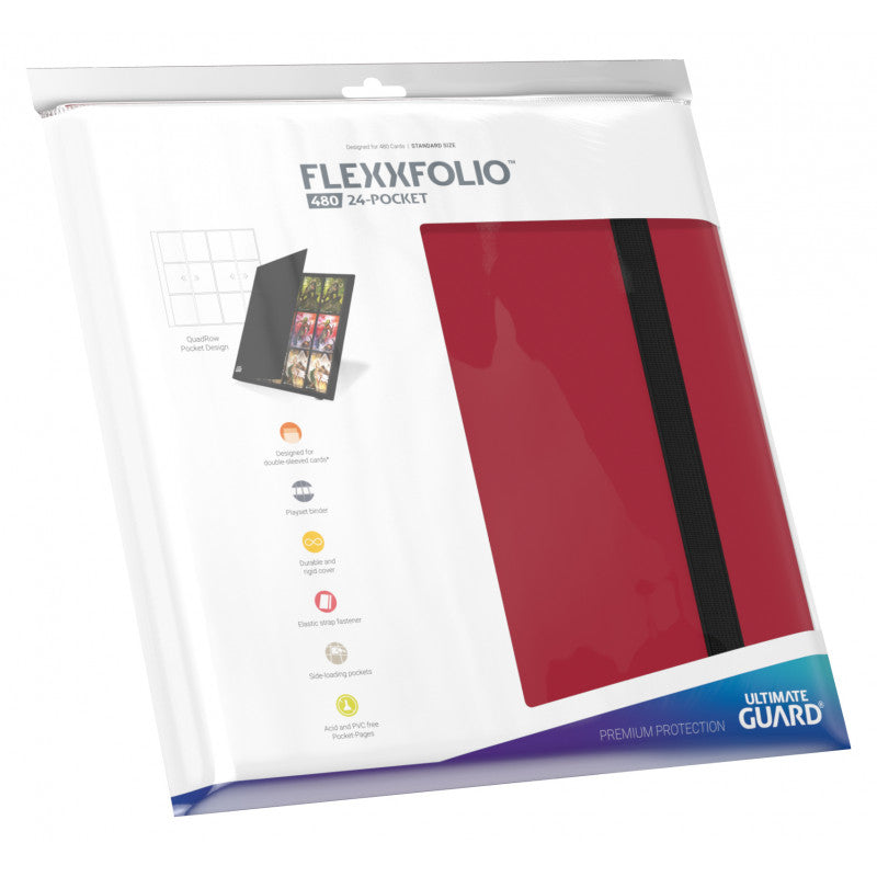 CARPETA QUADROW FLEXXFOLIO 24 POCKET RED