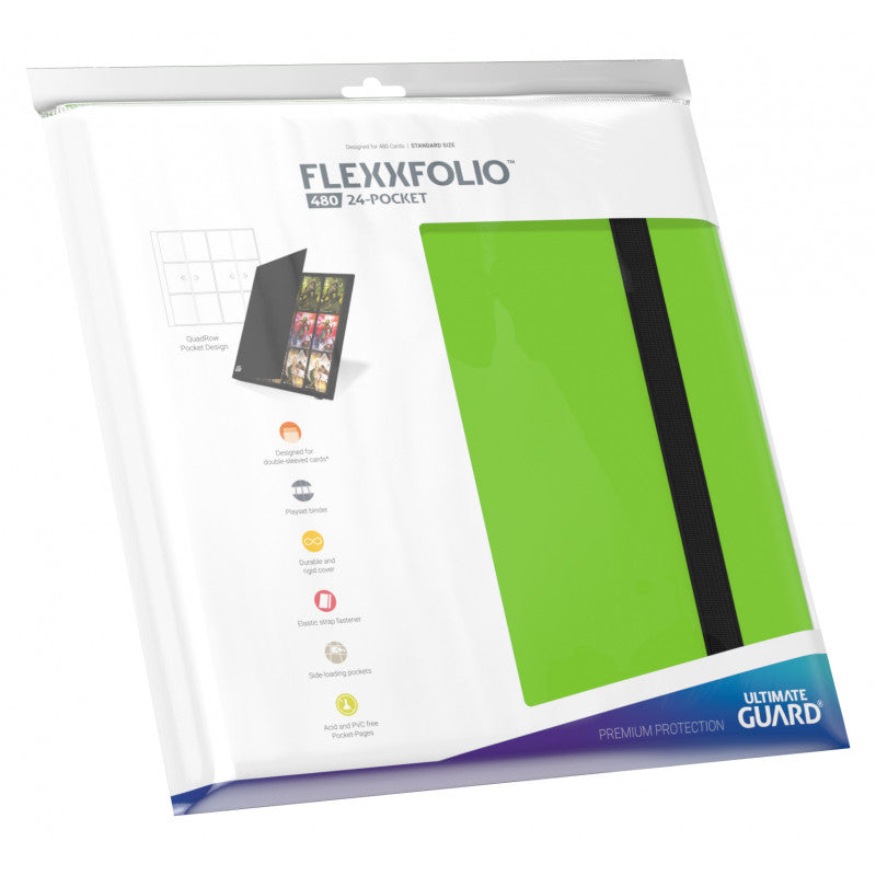 CARPETA QUADROW FLEXXFOLIO 24 POCKET LIGHT GREEN