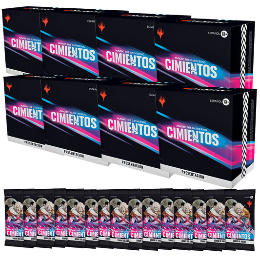 Mtg Combo 8 Kits Prerelease At Home + 16 Sobres De Juego – Fundations – Español