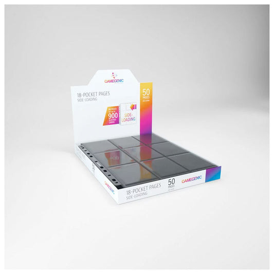 Game Genic 18-Pocket Pages Side-Loading Black
