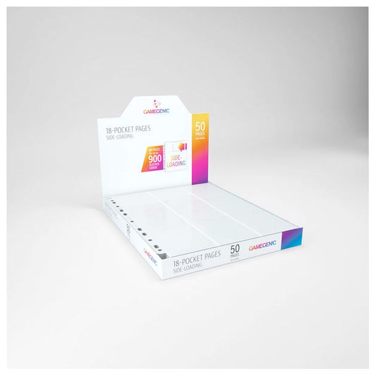 Game Genic 18-Pocket Pages Side-Loading White