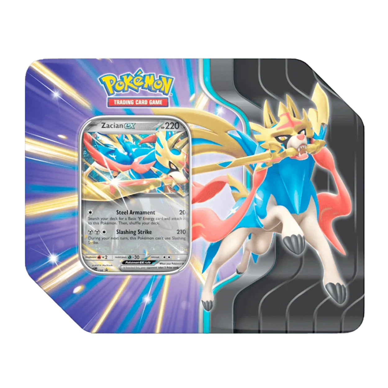 Pokémon - Slashing Legends Tin - Koraidon Ex & Zacian Ex - Ingles