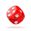 OAKIE DOAKIE DICE DADOS D6 12 MM TRANSLUCENT - RED (36)