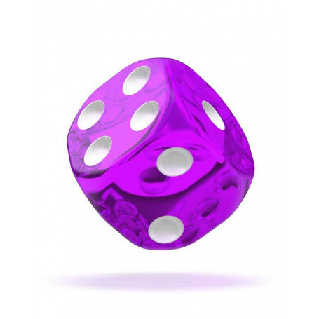 OAKIE DOAKIE DICE DADOS D6 12 MM TRANSLUCENT - PURPLE (36)