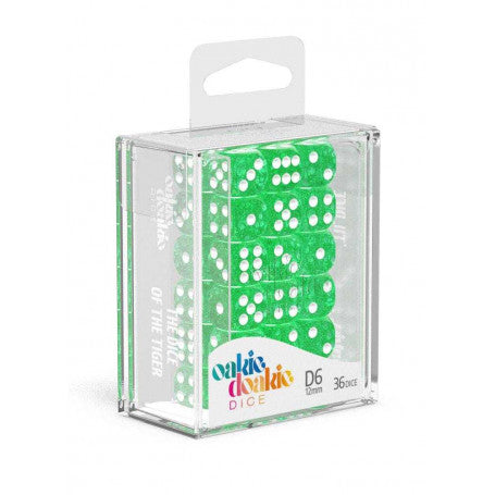 OAKIE DOAKIE DICE DADOS D6 12 MM SPECKLED - VERDE (36)