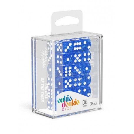 OAKIE DOAKIE DICE DADOS D6 12 MM SPECKLED - AZUL (36)