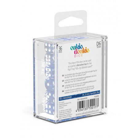 OAKIE DOAKIE DICE DADOS D6 12 MM SPECKLED - AZUL (36)