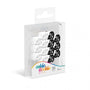 OAKIE DOAKIE DICE DICE D6 12 MM MÁRMOL / GEMIDICE POSITIVO Y NEGATIVO - BLANCO