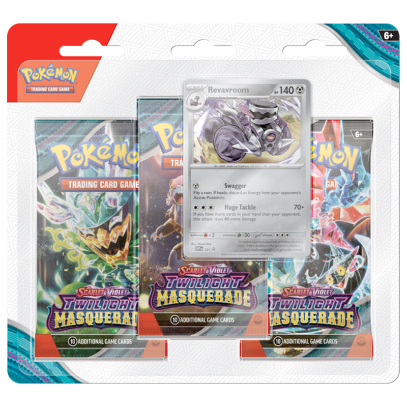 Pokémon - Scarlet & Violet Twilight Masquerade - 3-Pack Blister - Ingles