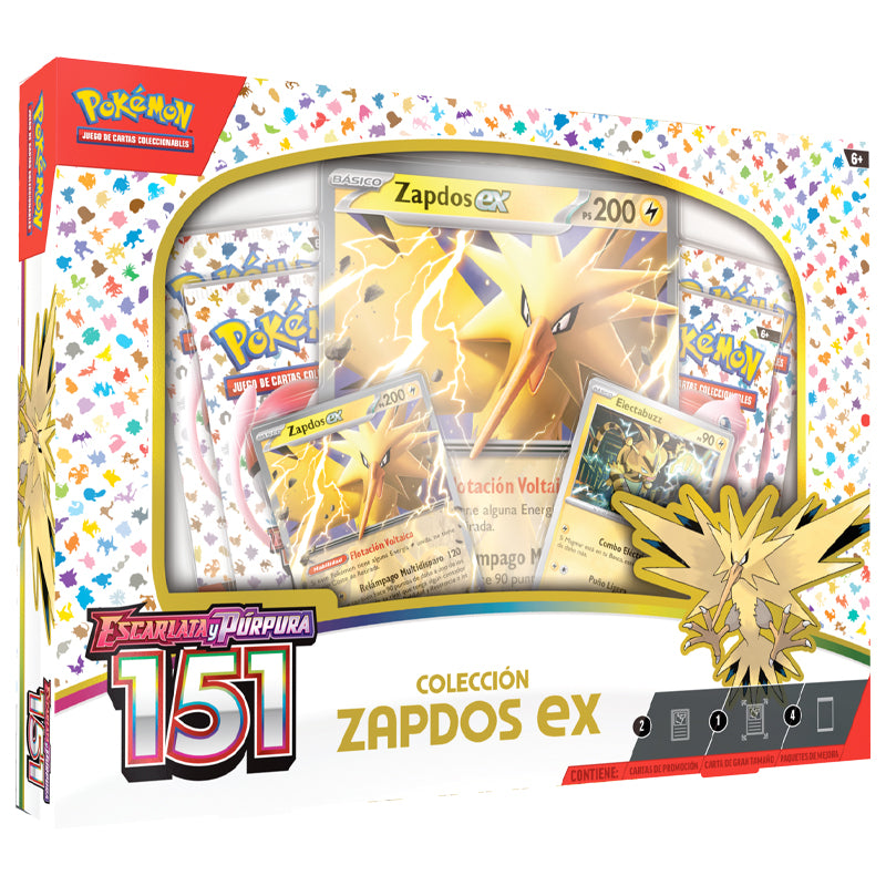 Pokémon Zapdos Ex Collection – Scarlet & Violet – 151 – Español