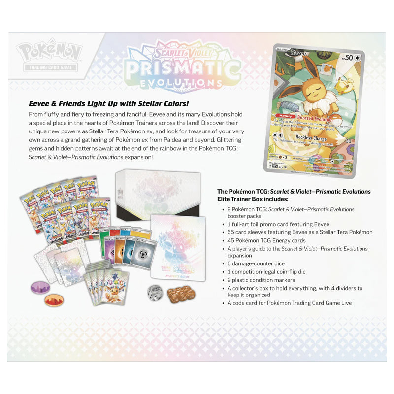 Pokémon -  Prismatic Evolutions - Elite Trainer Box - Ingles