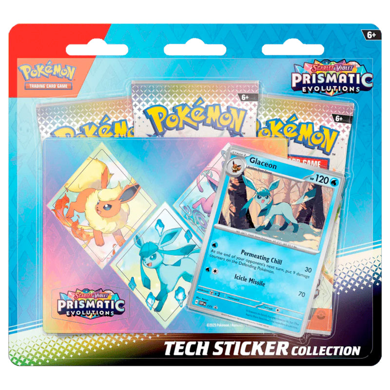 Pokémon - Prismatic Evolutions - Tech Sticker Collection -Ingles