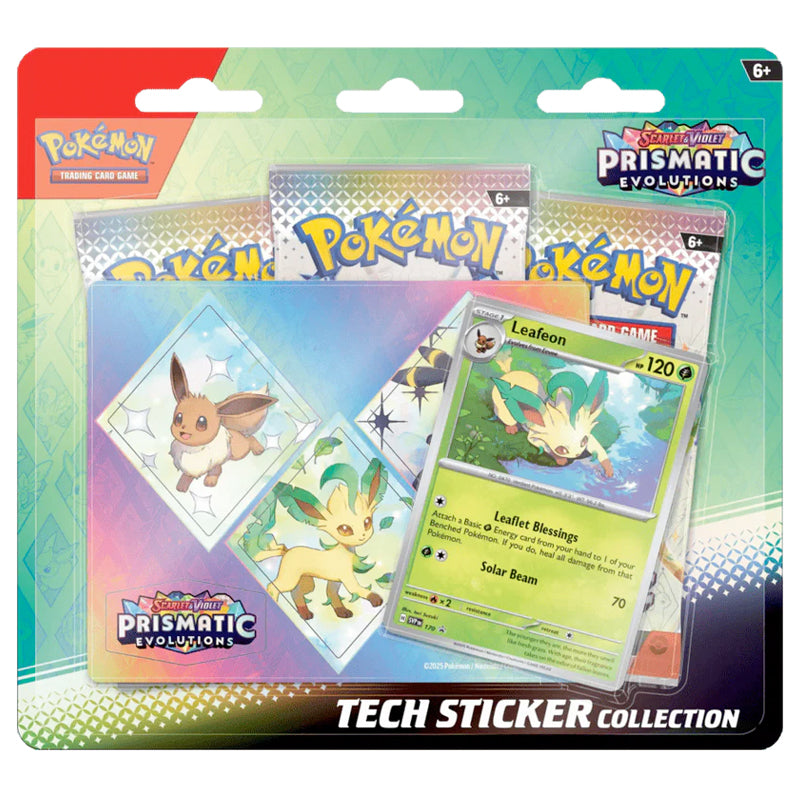 Pokémon - Prismatic Evolutions - Tech Sticker Collection -Ingles