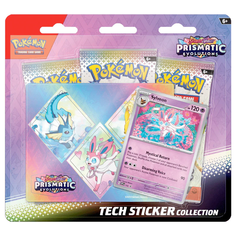 Pokémon - Prismatic Evolutions - Tech Sticker Collection -Ingles