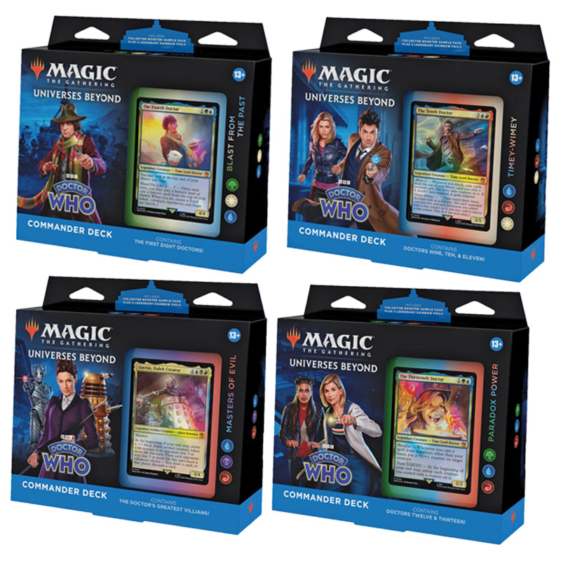 Mtg Commander Deck – Doctor Who – Pack 4 Mazos – Ingles