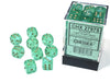 DADOS CHESSEX BOREALIS LUMINARY LIGHT GREEN/GOLD D6 12MM   