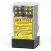 DADOS CHESSEX FESTIVE RIO/YELLOW D6 16MM