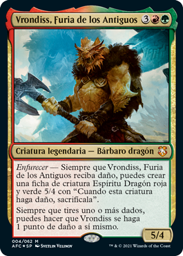 MTG COMMANDER DECK D&D DRACONIC RAGE ESPAÑOL