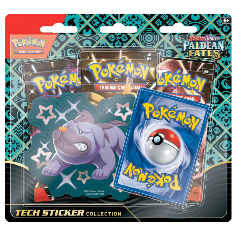 Pokémon Teck Stickers Box - Paldean Fates - Ingles