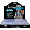 ULTRA PRO HOJAS TRANSPARENTES PARA CARPETAS
