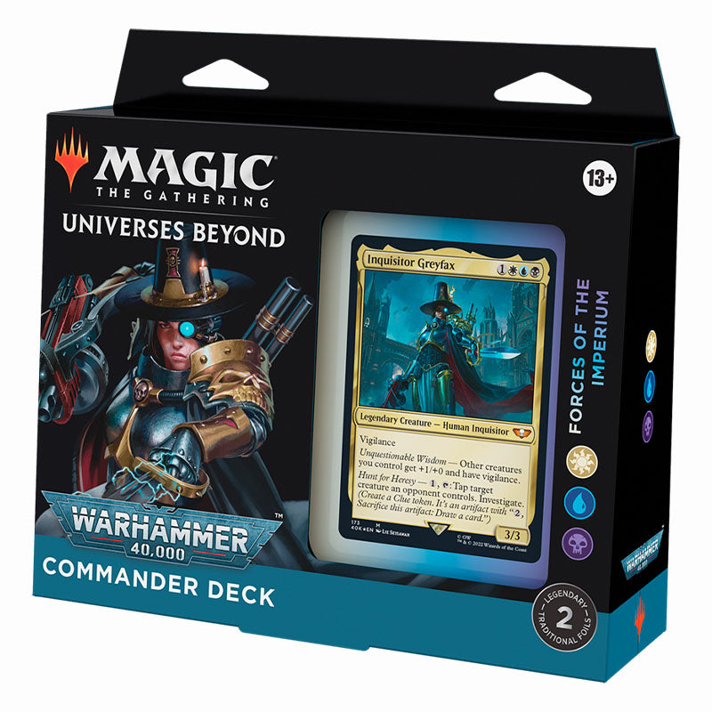 MTG Warhammer 40,000 Commander Deck 3 – Regular – Forces Of The Imperium Español
