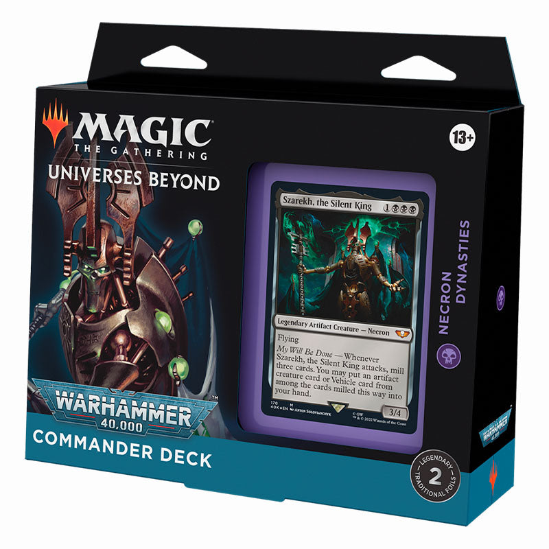 MTG Warhammer 40,000 Commander Deck 2 – Regular – Necron Dynasties Español (Preventa)