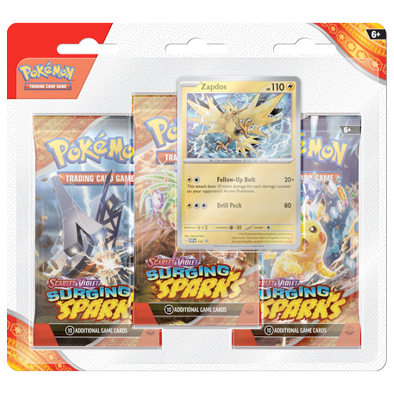 Pokémon - Surging Sparks - Blister Pack Zapdos / Quagsire - Ingles