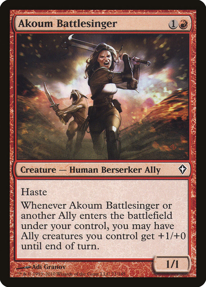 Akoum Battlesinger [Worldwake] 