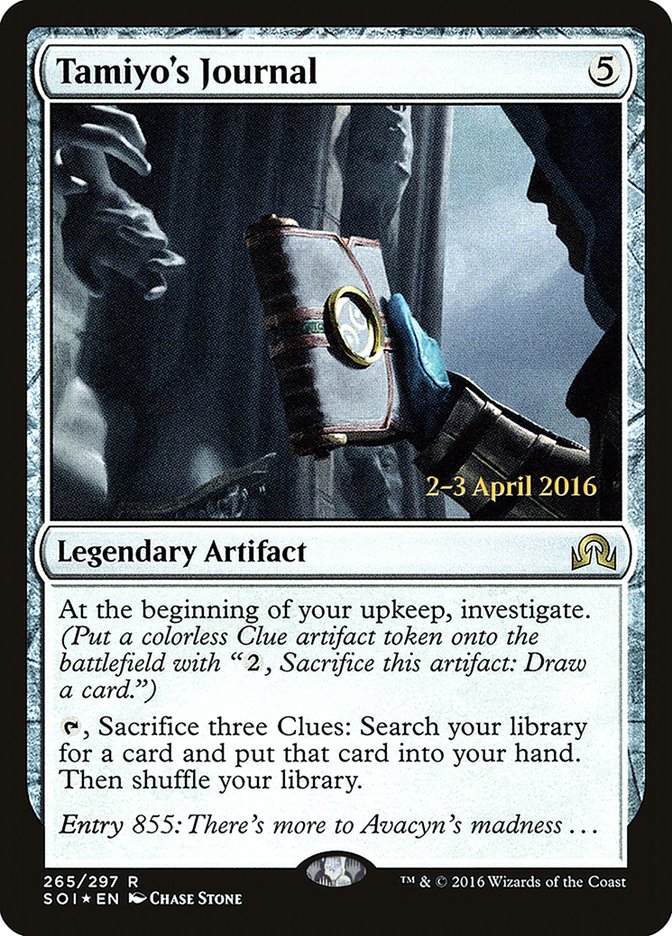 Tamiyo's Journal [Shadows over Innistrad Prerelease Promos] 