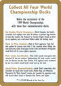 1999 World Championships Ad [World Championship Decks 1999]