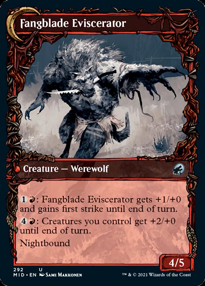 Fangblade Brigand // Fangblade Eviscerator (Showcase Equinox) [Innistrad: Midnight Hunt] 