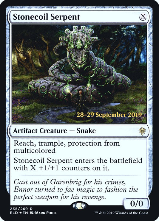 Stonecoil Serpent - Español [Throne of Eldraine Prerelease Promos]