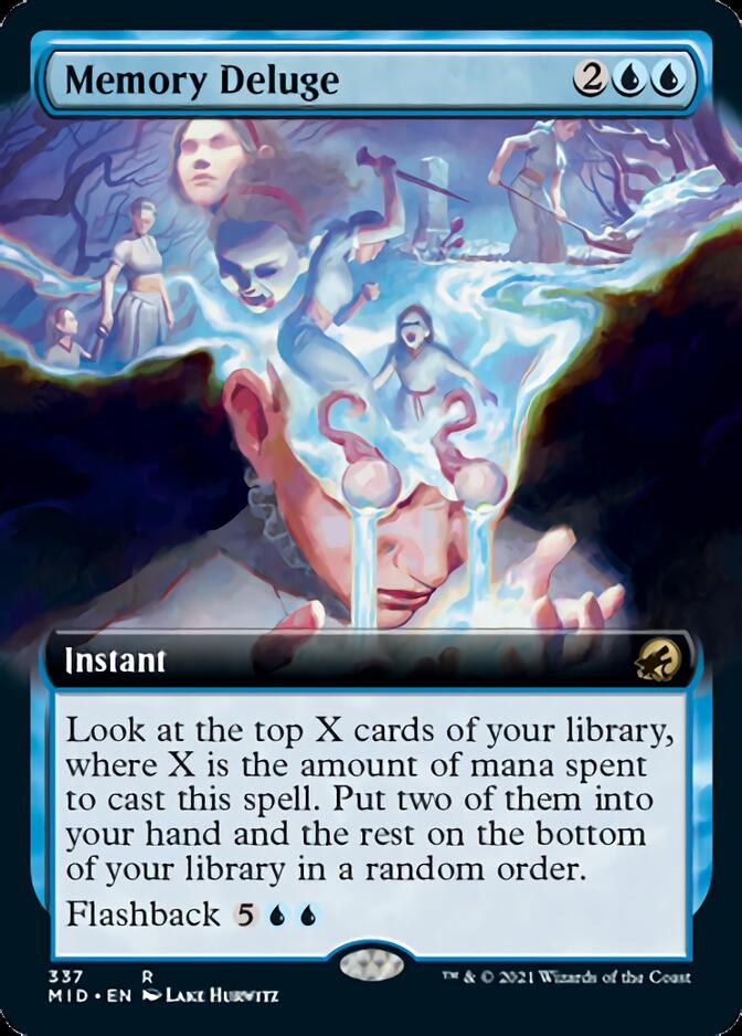 Memory Deluge (Extended Art) [Innistrad: Midnight Hunt] 