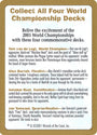 2001 World Championships Ad [World Championship Decks 2001] 