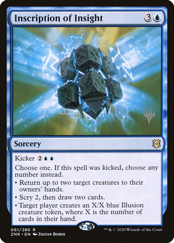 Inscription of Insight (Promo Pack) [Zendikar Rising Promos] - Español